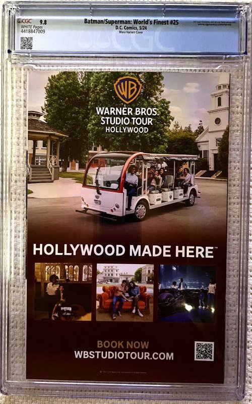 ?~DC~BATMAN/SUPERMAN WORLD'S FINEST #25~?~WILLIAM SHATNER VARIANT~?CGC 9.8?