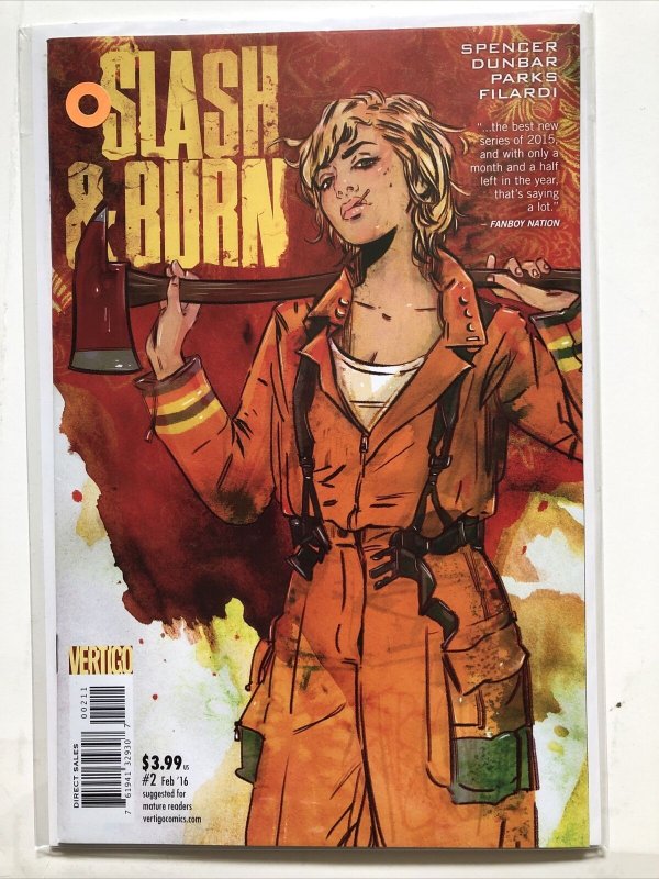 Slash and Burn (DC Vertigo 2016) Issues #2 4 5 6 Nick Spencer Lot Of 4 