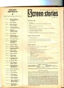 Screen Stories-Debbie Reynolds.Janet Leigh-Pepe-Glenn Ford-Jan-1961