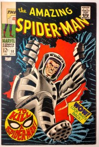 The Amazing Spider-Man #58 (5.5, 1968) [top corner cut out]