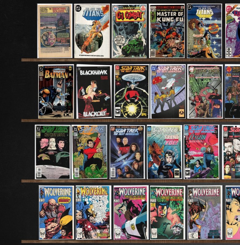 Huge Lot 140+ Comics with Sgt. Rock, Wolverine, Detective Comics & More!