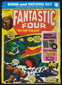 FANTASTIC FOUR THE WAY IT BEGAN POWER RECORDS BOOK & RECORD PARTIALLY SEALED