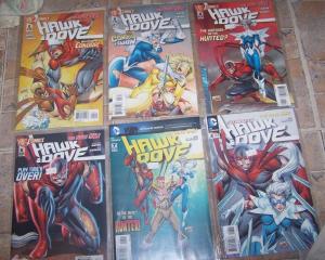 HAWK & DOVE COMIC lot of 6 issues  # 2 3 4 5 7 8 NEW 52 DC 2011 ROB LIEFELD