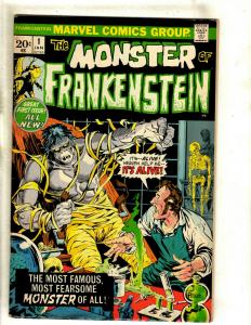 Monster Of Frankenstein # 1 VF Marvel Comic Book Mike Ploog Cover Art Horror RS1