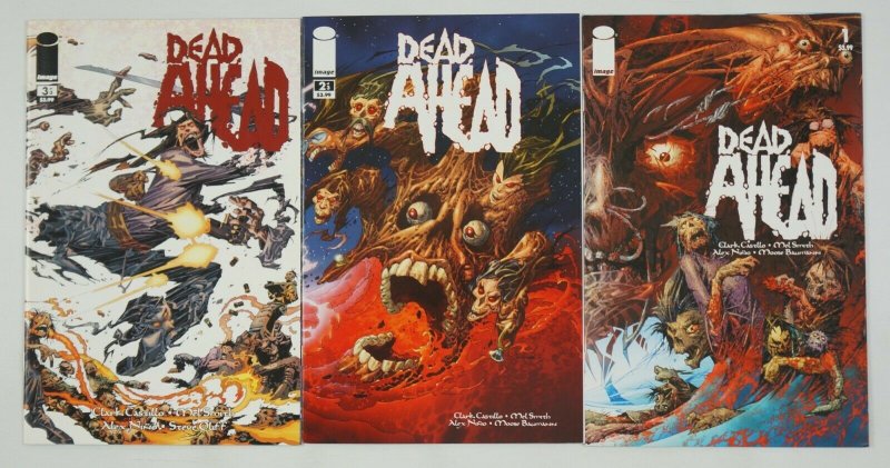 Dead Ahead #1-3 VF/NM complete series - alex nino art - zombies vs fishermen set