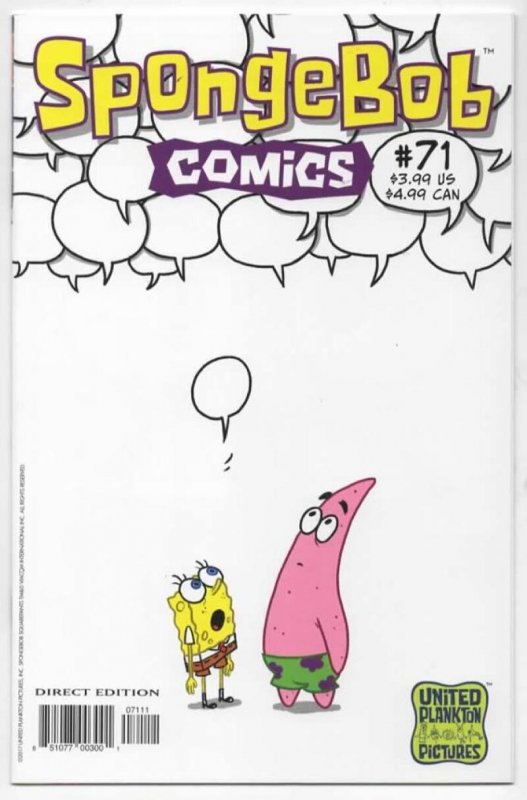 SPONGEBOB #71, NM, Square pants, Bongo, Cartoon comic, 2011 2017, more in store