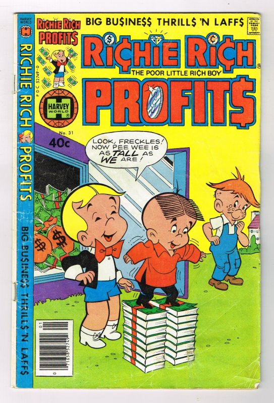 Richie Rich Profits #31 (1979)   Harvey Comic 40Cent Comic