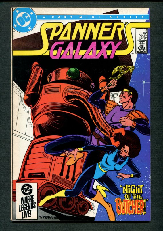 Spanner's Galaxy #3 #5 #6 (SET) /  8.0 VFN / Tom Mandrake Covers / 1985