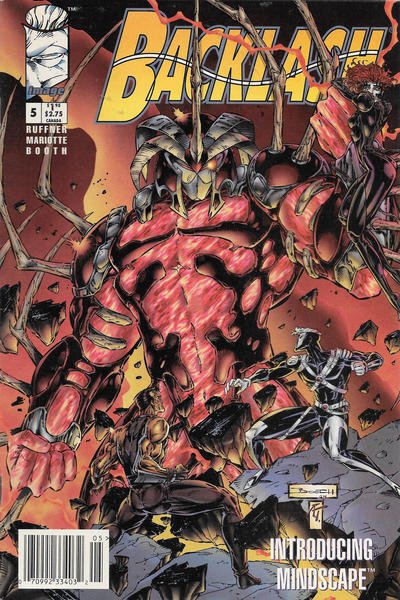 Backlash #5 (Newsstand) VG ; Image | low grade comic Brett Booth