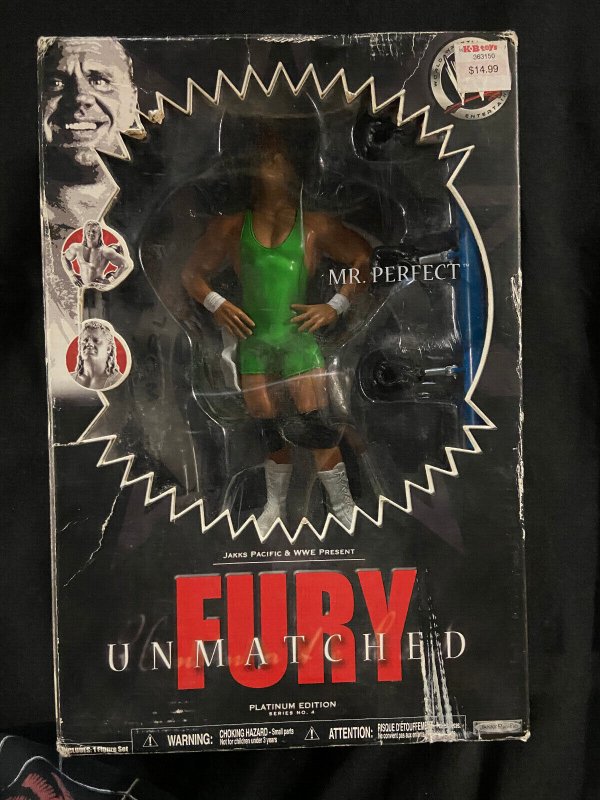 JAKKS PACIFIC WWE FURY UNMATCHED MR. PERFECT 8 INCH PLATINUM EDITION FIGURE MIB