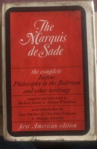 The Marquis de Sade complete, 754p, 3 novels,1965,4th ed