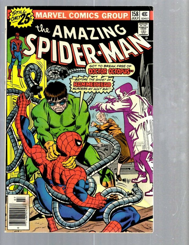 Amazing Spider-Man # 158 FN Marvel Comic Book MJ Vulture Goblin Scorpion TJ1