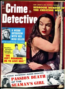 Crime Detective 7/1960-lurid babe cover-murder-terror-mystery-FN
