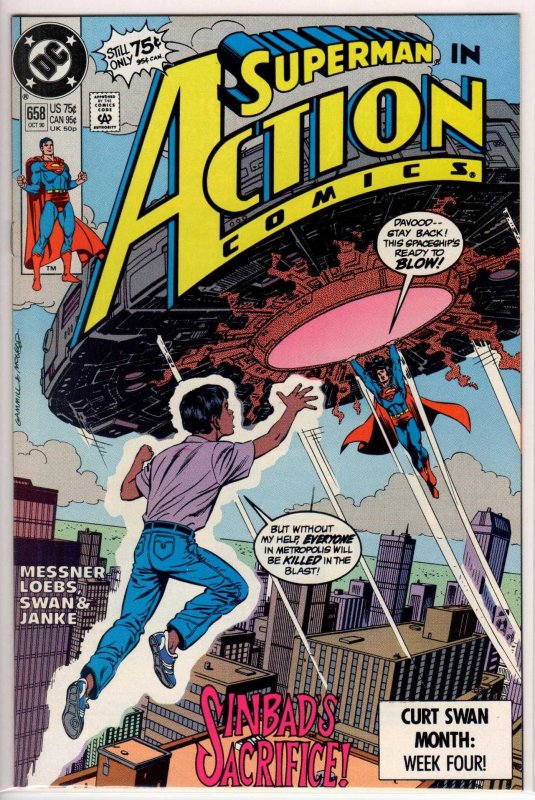 Action Comics #658 Direct Edition (1990) 9.4 NM