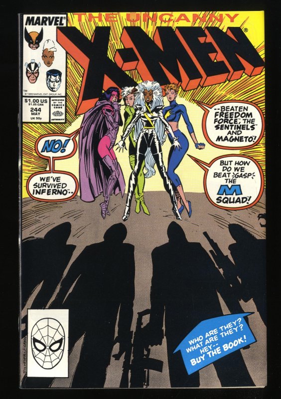 Uncanny X-Men #244 VF 8.0