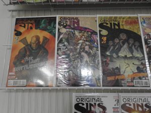 Original Sin #1-8 W/Variants + Orig Sins #1-5 Complete Set! Avg NM- Condition!