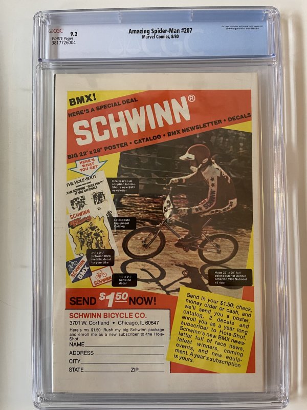 Amazing Spider-Man #207 CGC 9.2 - Newsstand - Mesmero Appearance