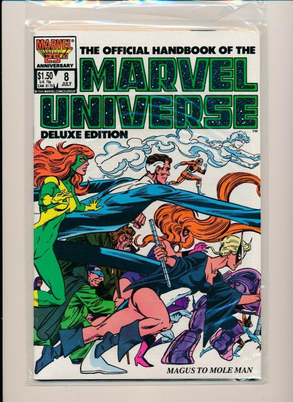 Set of-12 MARVEL UNIVERSE HANDBOOK DELUXE EDITION#1-11 VF (PF749) 