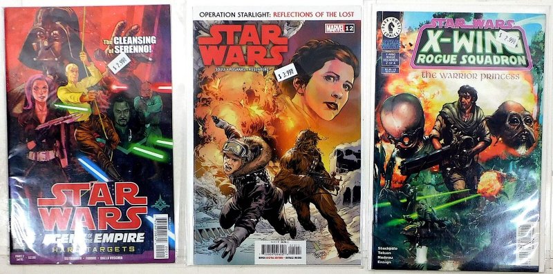 Star Wars Lot 3 #12, Agent Empire Targets 2, X-Wing 2 2012 Dark Horse Comics