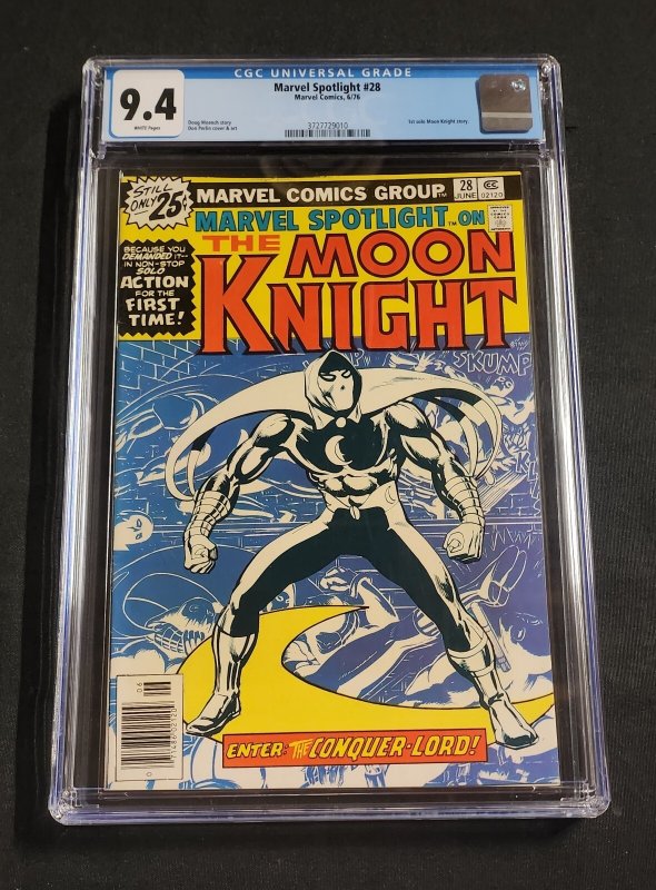 Marvel Spotlight #28 - 1st Solo Moon Knight/Don Perlin (CGC 9.4) 1976