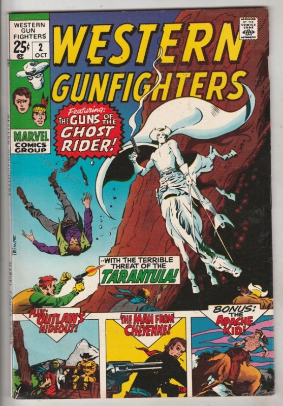 Western Gunfighters #2 (Oct-70) NM- High-Grade Ghost Rider, Wyatt Earp, Black...