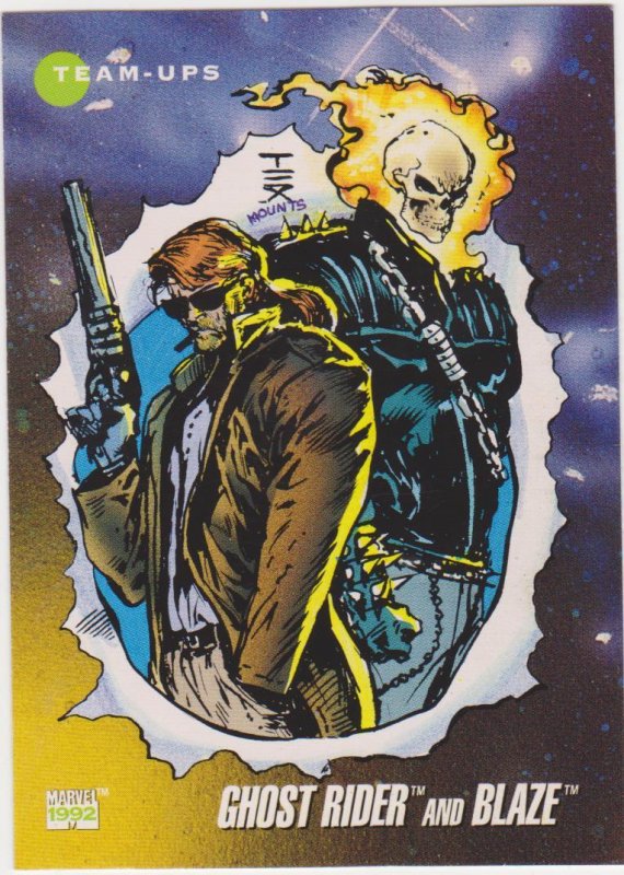 1992 Marvel Universe #79 Ghgost Rider and Blaze