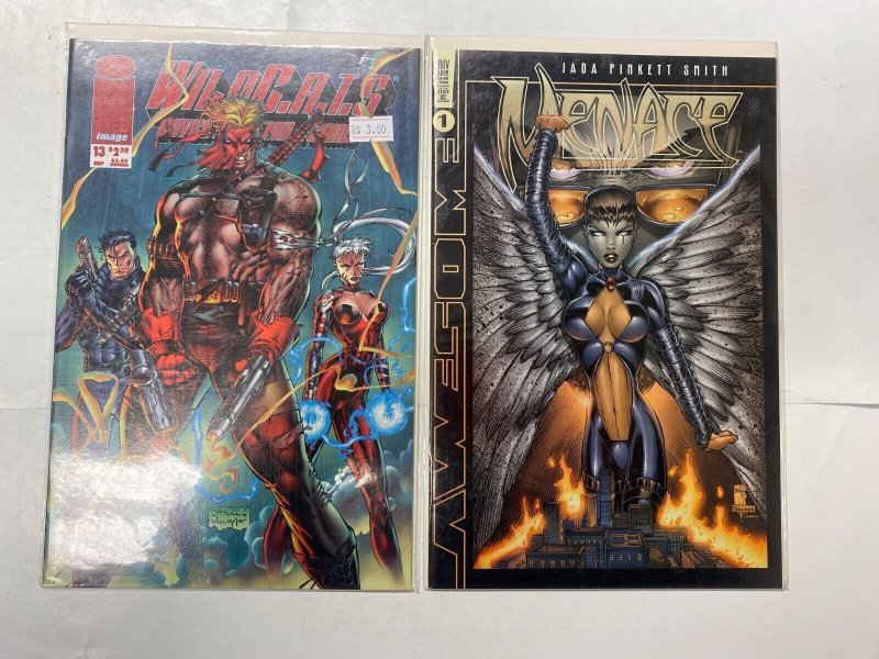 6 IMPACT comic books Black Hood Web Shadowman Shadow Hawk WildCATS Menace 6 KM39