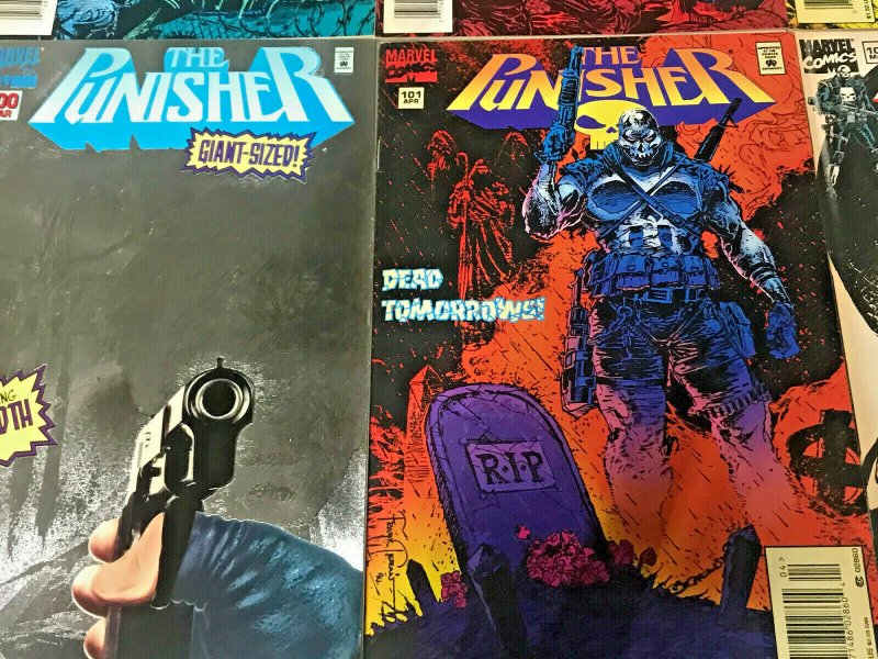 PUNISHER#94-104 VF/NM LOT 1994 (10 BOOKS) HTF LATER ISSUES MARVEL COMICS