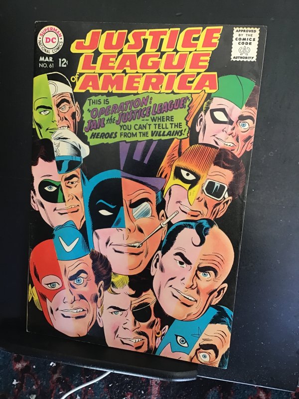 Justice League of America #61  (1968)high-grade DC villains! VF- Wytheville CERT