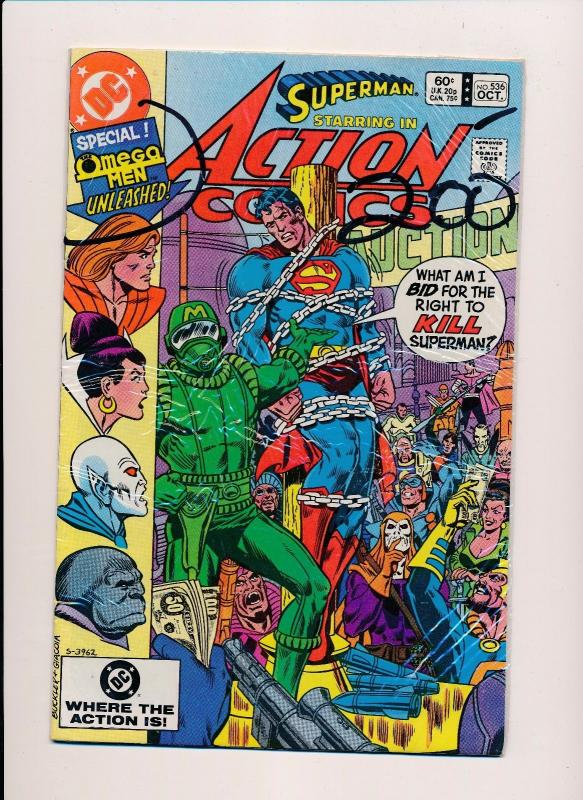 Lot of 6-DC Action Comics #530/535/536/537/542/ SUPERMAN FINE/VERY FINE (SRU150)
