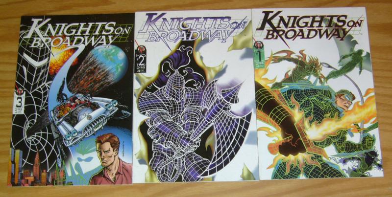 Knights on Broadway #1-3 VF/NM complete series - geof isherwood - broadway comic