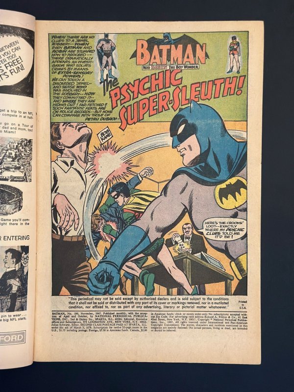 Batman #196 (1967) FN/VG