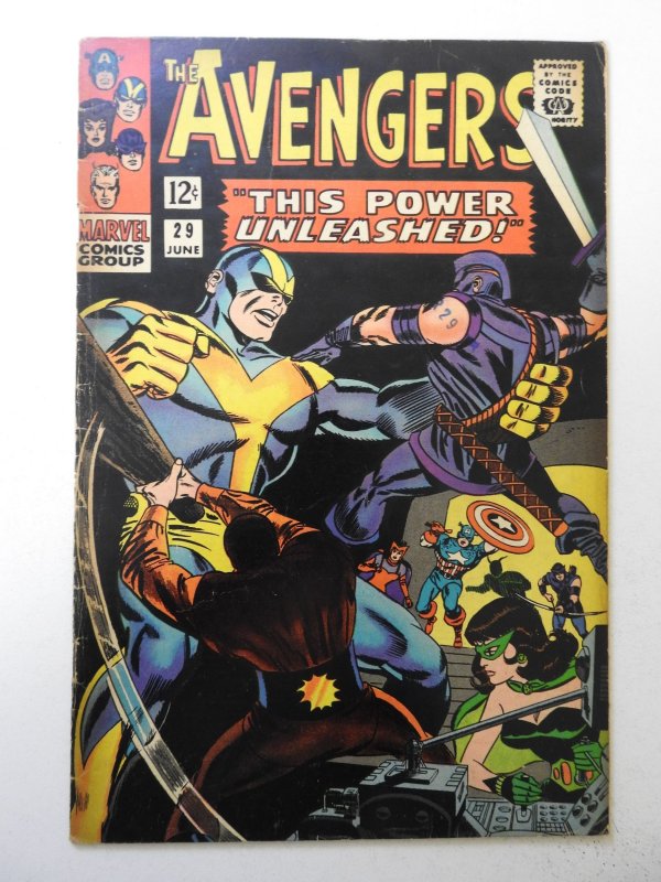 The Avengers #29 (1966) VG Condition moisture stain, stamp fc