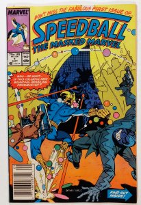 Speedball #1 Newsstand (8.0, 1988)