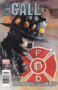 Call of Duty, The: The Brotherhood #5 (Newsstand) VF ; Marvel | Firefighters Dav