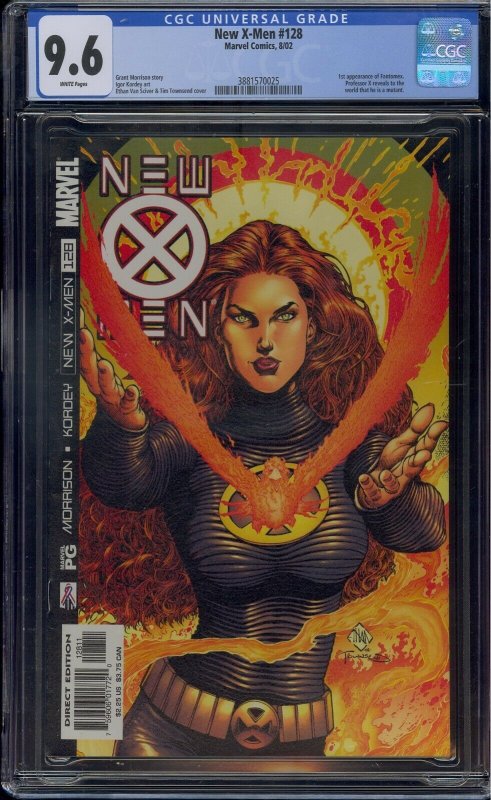 NEW X-MEN #128 CGC 9.6 1ST FANTOMEX 