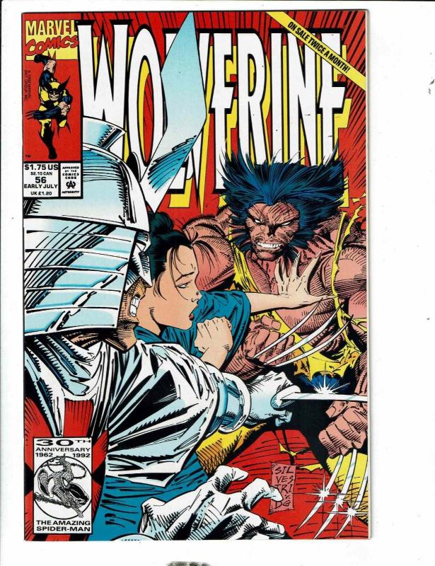 Lot Of 10 Wolverine Marvel Comic Books # 56 57 58 59 61 62 43 45 51 52 X-Men SS2