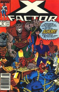X-Factor #41 (Newsstand) FN ; Marvel | Art Adams