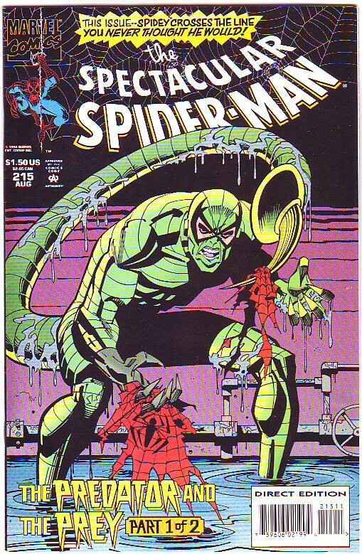 Spider-Man, Peter Parker Spectacular #215 (Aug-94) NM+ Super-High-Grade Spide...