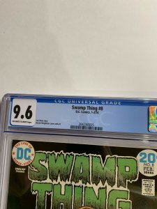 Swamp Thing 8 Cgc 9.6 Ow/w Pages Dc Bronze Age 2042365024