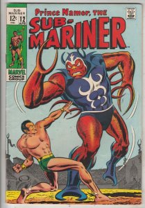 Sub-Mariner #12 (Apr-69) VF+ High-Grade Sub-Mariner (Prince Namor)