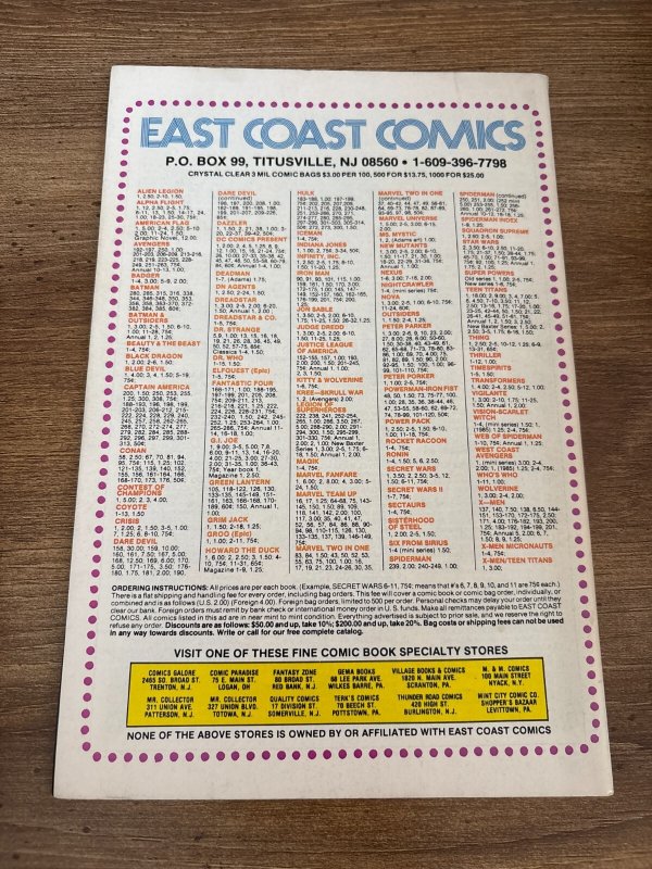 Longshot # 6 VF- 1st Print Marvel Comic Book Limited Series X-Men 24 J386