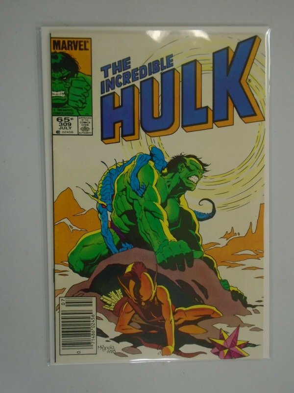 Incredible Hulk #309 Newsstand edition 6.0 FN (1985 1st Series)