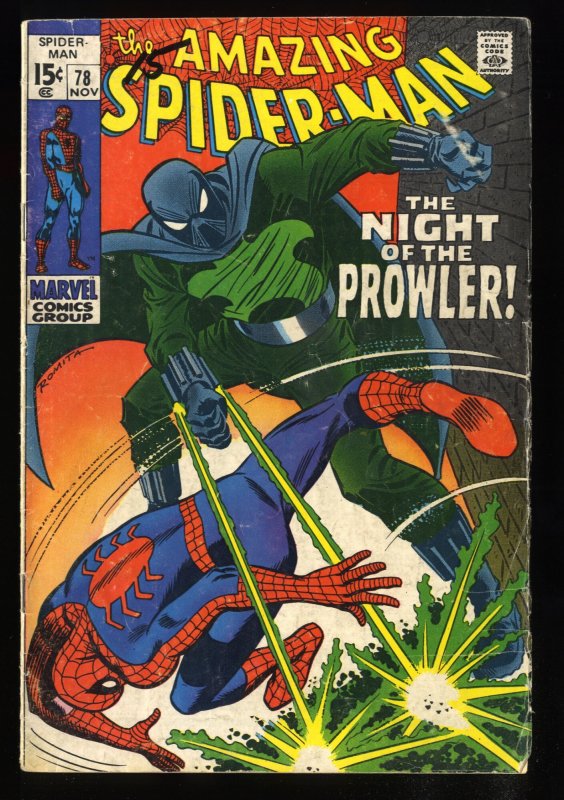 Amazing Spider-Man #78 GD+ 2.5 1st Prowler!