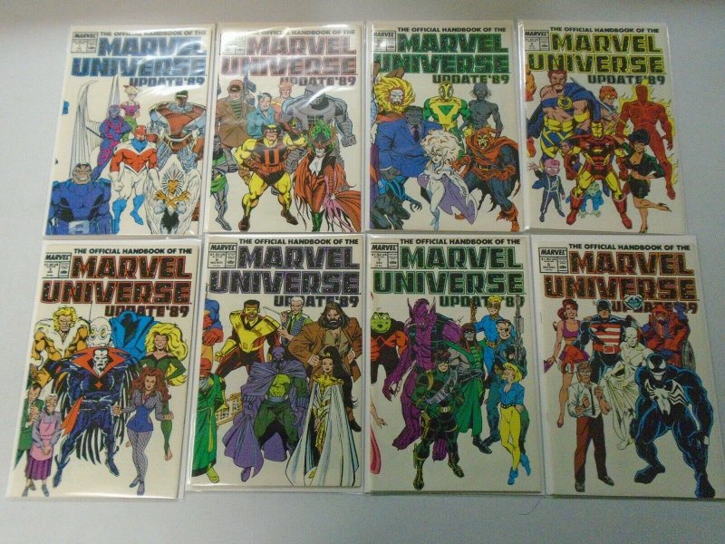Official Handbook of the Marvel Universe Set: #1-8 8.0 VF (1989)