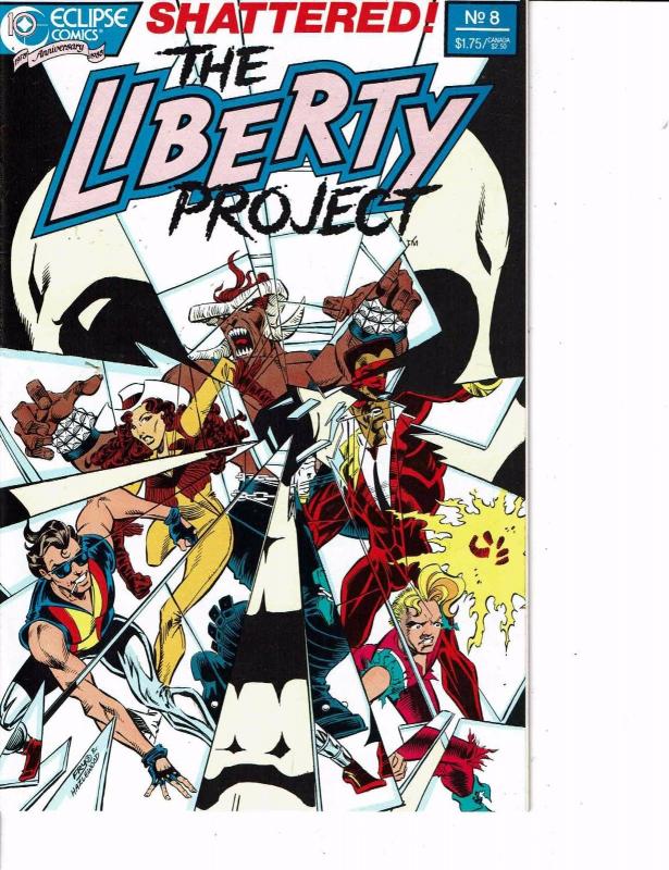 Lot Of 2 Comic Books Eclipse The Liberty Project #8 and #7 ON7 