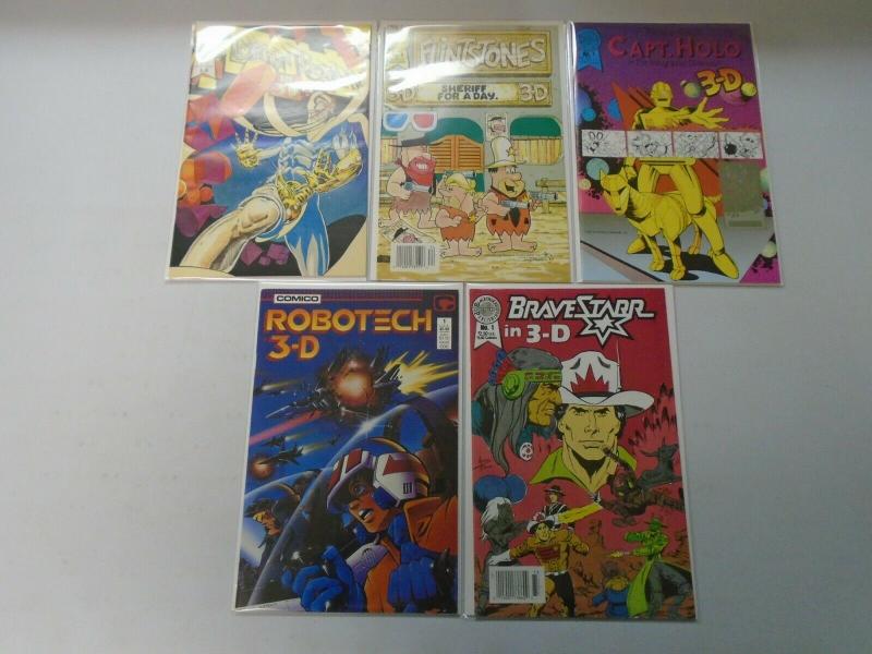 3-D Comic Lot 9 different issues 8.0 VF