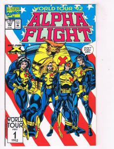 Alpha Flight #107 VF/NM Marvel Comics Comic Book April 1992 DE41 AD18
