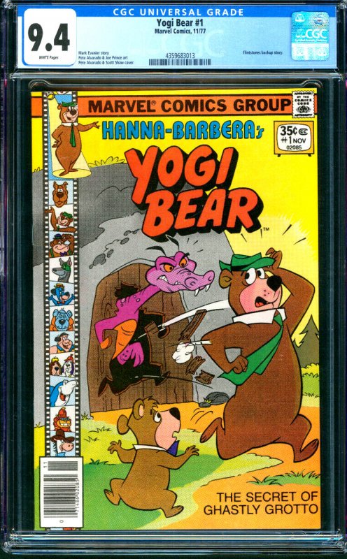 Yogi Bear #1 Marvel Comics 1977 CGC 9.4