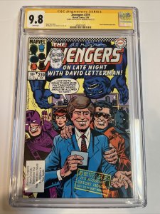 AVengers (1984) # 239 (CGC 9.8 SS) Signed Sketch (David Letterman) Al Milgrom